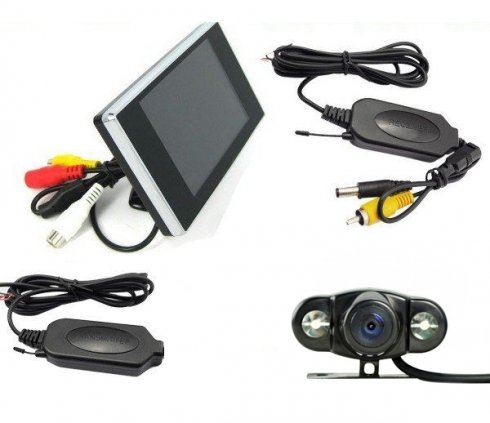 Parking Set - 3,5" LCD monitor  + wifi reversing camera