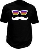 Camiseta de festa - bigode
