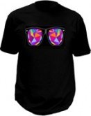 Camiseta de festa - Óculos caleidoscópio