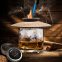 Whisky Smoker Kit + Set för rökning med lock + påfyllningsbar brännare + 4 smaker träflis