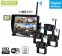 Telecamere di parcheggio Wi-Fi con monitor wireless con registrazione su SD - Telecamera wifi 4x AHD + monitor DVR LCD da 7"