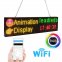 WiFi'li reklam renkli RGB LED panel - pano 52 cm x 12,8 cm