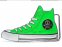 Klamry pasa - Zielona Sneaker