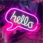 Neon ışıkları işareti - HELLO Led logosu