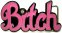 BITCH - गुलाबी बेल्ट बकसुआ