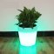 Nag-iilaw na flower pot LED + posibilidad na baguhin ang mga kulay ng RGB + IP44 (27x27x28 cm)