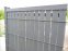 Doghe in PVC per recinzione per pannelli rigidi - 3D verticale RIEMPIMENTO IN PLASTICA PER RETE E PANNELLI - GRIGIO
