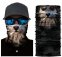 Забавен 3D дизайн - лицева балаклава RASTA SMOKING DOG