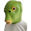 Zielona Rybka - zabawna silikonowa maska na twarz dla dzieci i dorosłych
