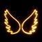 Illuminazione Wings on the Wall - Decorazione neon con retroilluminazione a led