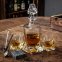 Set caraffa per whisky (alcool) - 2 tazze + 9 pietre di ghiaccio e accessori