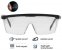 Sikkerhedsbriller gennemsigtig anti-tåge med HD-linser