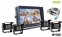 Zestaw kamer parkowania Monitor samochodowy LCD HD 10 "+ kamera 4x HD z 18 diodami IR