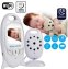 Monitor de video para bebés - LCD de 2 "+ cámara para niñera con LED IR de 8x y comunicación bidireccional