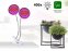 Växtlampa för inomhusväxter 80W (2x 40W) 2 huvuden svanhals med 400x lysdioder