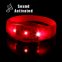 Pulsera LED - Rojo sensible al sonido.