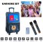 Conjunto de festa em casa com sistema de karaokê - alto-falante de 40 W + tela sensível ao toque de 14" + 2 microfones bluetooth