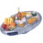 Inflatable floating holder for drinks and snacks - Inflatable tray
