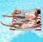 Flotteur de piscine - Hamac aquatique gonflable XXL 130x138 cm