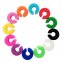 İçecek kalemleri - Renkli silikon halkalar (fincan etiketleri) - 12 adet