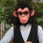 Masque de chimpanzé - masque de visage (tête) en silicone de chimpanzé pour enfants et adultes