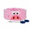 Rosa barnepannebånd med hodetelefoner - Piggy