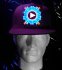 DJ cap LED - sensitif bunyi