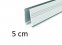 5 cm - Πλαστική ράγα τοποθέτησης για λωρίδες LED