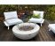 Gas fire pit - outdoor propane fireplace - 2in1 Design round outdoor table