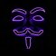 Vendetta mask LED - lila