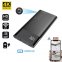 Power bank spy camera 10000 mAh na may 4K + Wifi P2P + 170° angle at night vision na may IR LED