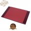 Odinis stalo kilimėlis - (raudonmedžio mediena + oda) 100% rankų darbo