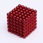 Bola magnet untuk kanak-kanak 216 pcs - merah 5 mm