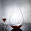 Wine carafe and decanter 1500 ml - U-shaped unique wine decanters + cleaning balls