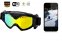 Lyžiarske okuliare s kamerou FULL HD a UV filtrom + WiFi