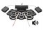 Kit drum listrik pada bantalan silikon dengan 9 drum + speaker Bluetooth