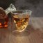 Skull glasses - whiskey drinking crystal set - Skull head