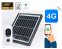 4G solar security FULL HD camera with 5200 mAh battery + micro sd recording + two-way communication