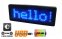 Etiqueta de nombre LED - Azul 9,3 cm x 3,0 cm
