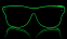 Neoonprillid Way Ferrer stiilis - Rohelised