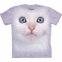 Visage des animaux t-shirt - chat blanc