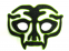 Strona maski Avenger - Zielony