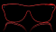 Shining Glasses Way Ferrer stiilis - punane