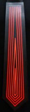 LED kravata Tron - Červená