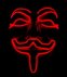 Masken glänzenden Anonymous - Red