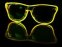 LED akiniai Way Ferrer stiliaus - geltoni