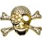 Golden skull - belt buckle