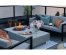 Gas fire pit table