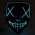 Rens Halloween-maske - LED lyseblå