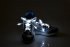 Vilkkuvat LED-kengännauhat - valkoinen